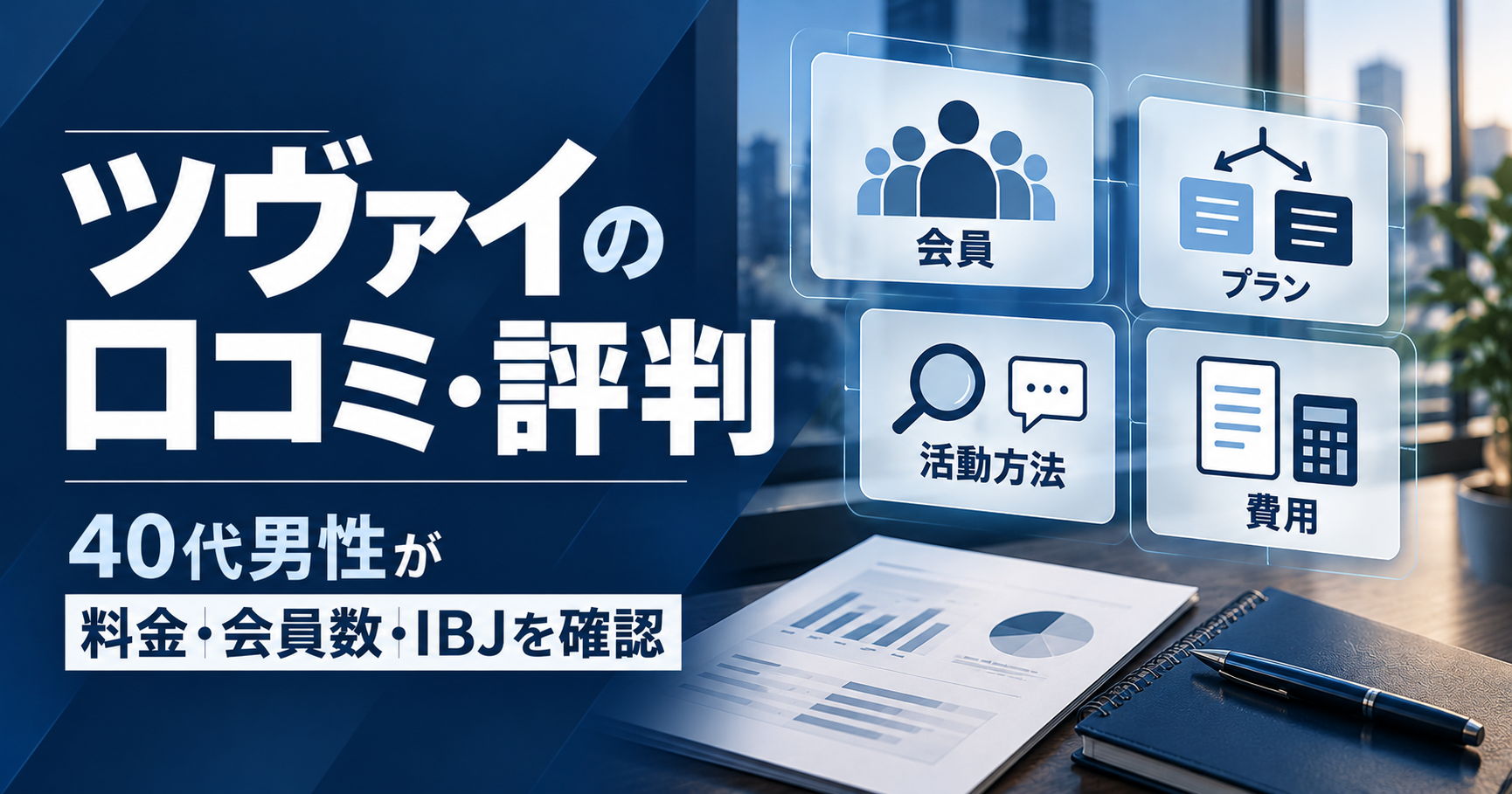 ツヴァイの口コミ・評判と料金・会員数・IBJを確認するイメージ