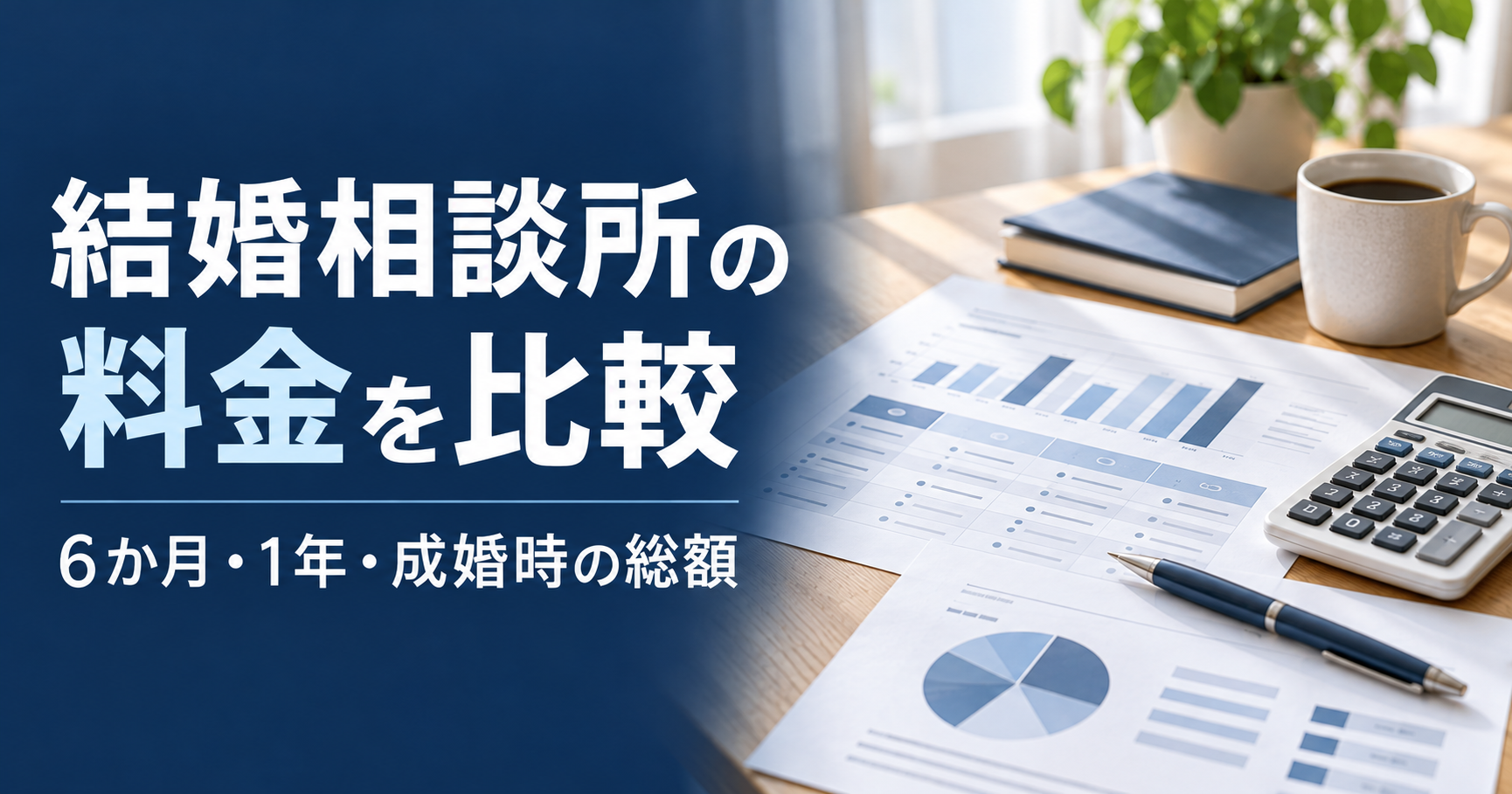 結婚相談所の料金比較｜6か月・1年・成婚時の総額